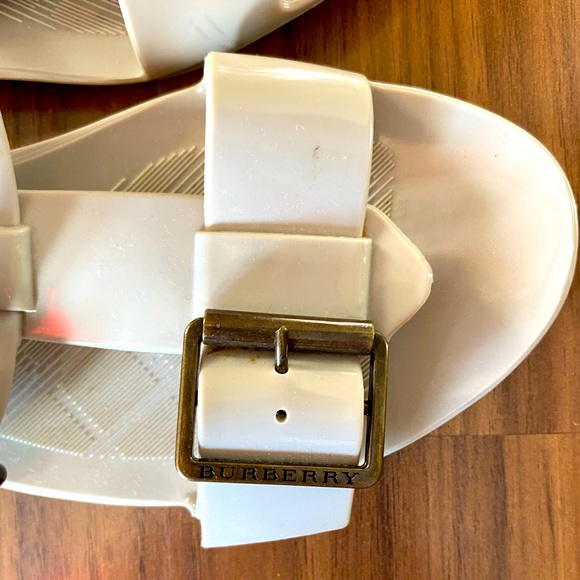 Burberry gladiator jelly sandals, beige/cream, size 38 - Picture 4 of 7